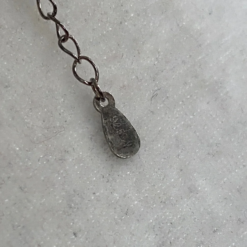 Antiqued Infinity Cross 925 Sterling Silver Lariat Y-Necklace Christian Faith